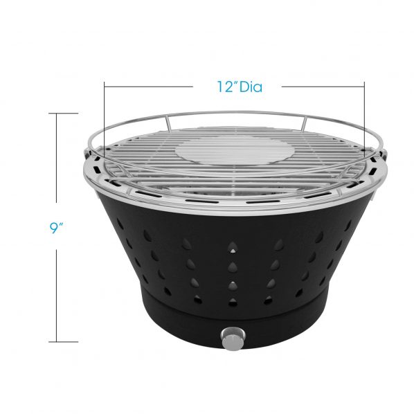 Outdoor Portable Charcoal Grill, Smokeless, Easy to Carry Unicook