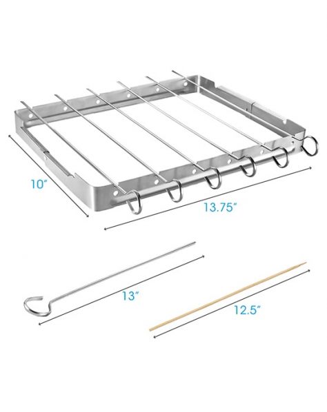 Stainless Steel Barbecue Shish Kabob Set