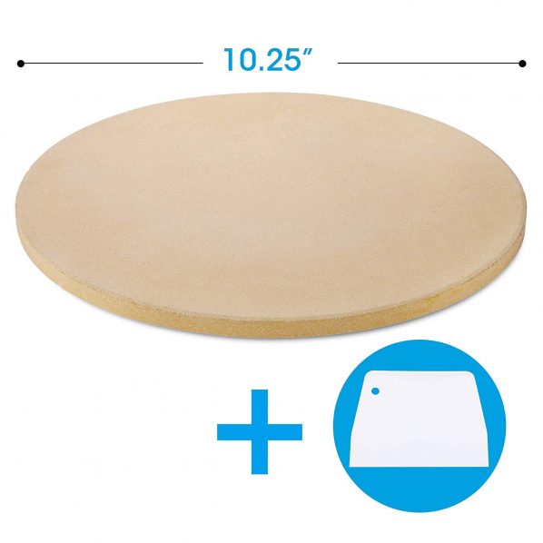 Personal Sized Round Baking Grilling Grill or Oven Details about   Ceramic Pizza Stone 10.25 in 