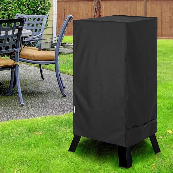 Heavy Duty Square 30" Electric Smoker Cover Durable Waterproof Outdoor Protector 
