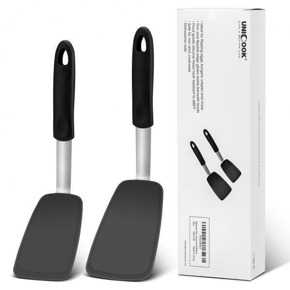 Flexible Extra Wide Pancake Spatula Silicone Turner Nonstick