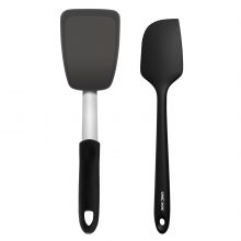 2 Pack Flexible Silicone Spatula Turner, 600°F Heat Resistant Silicone  Spatula Set for Nonstick Cookware, Kitchen Silicone Cooking Utensil Set for  Egg