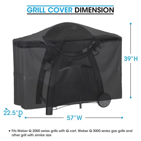 Portable Bbq Cover 7113 Grill Cover For Weber Q100/Q1000/Q200